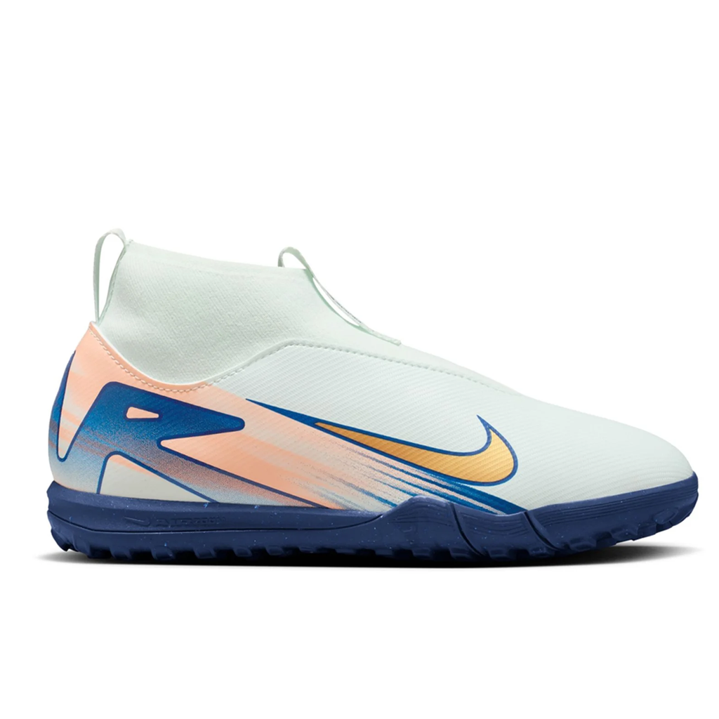 Nike Jr. Zoom Superfly 10 Academy MDS Turf Soccer Shoes (Barely Green/Metallic Gold Coin)