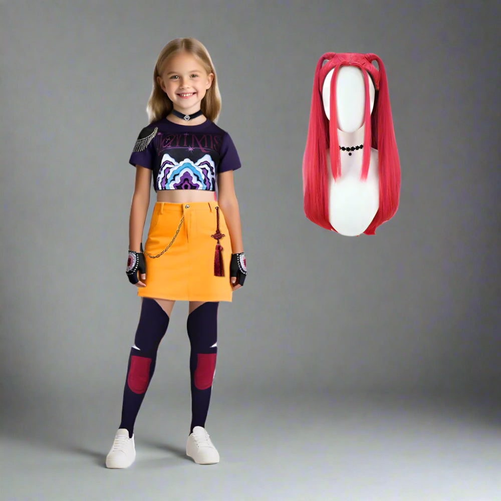 Girls Halloween Costume Pop Star Outfit Set