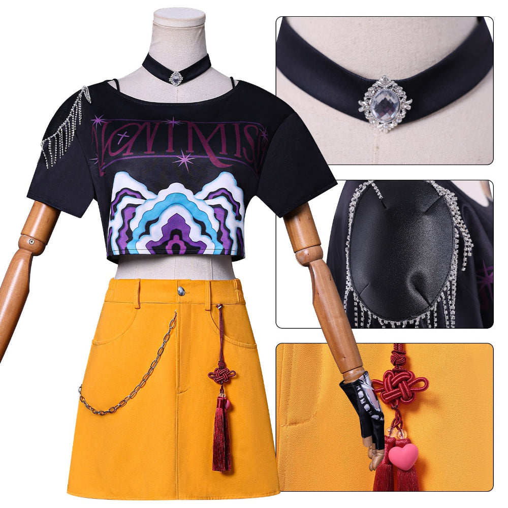 Girls Halloween Costume Pop Star Outfit Set