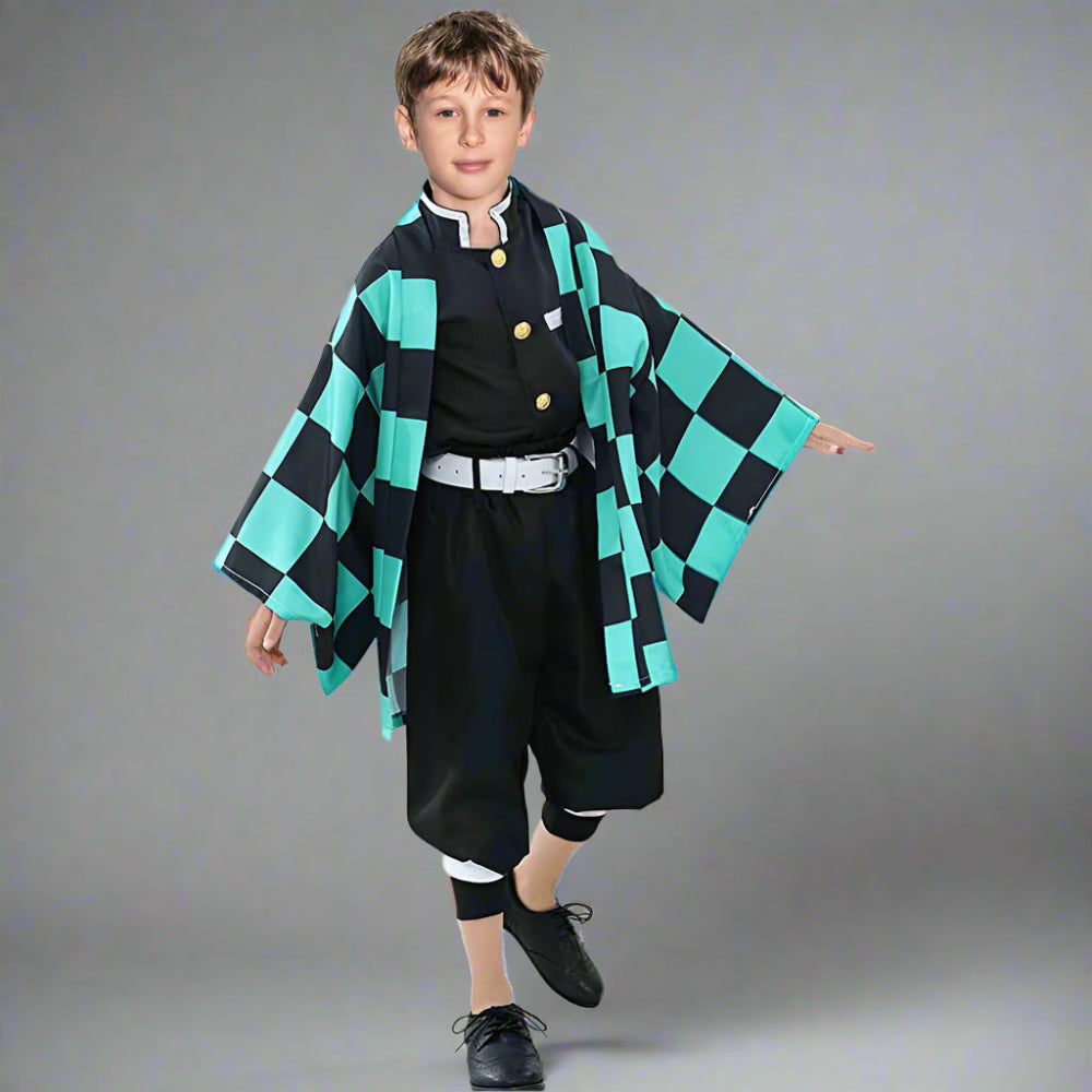 Halloween Costume Kids Anime Kimono Outfit Set