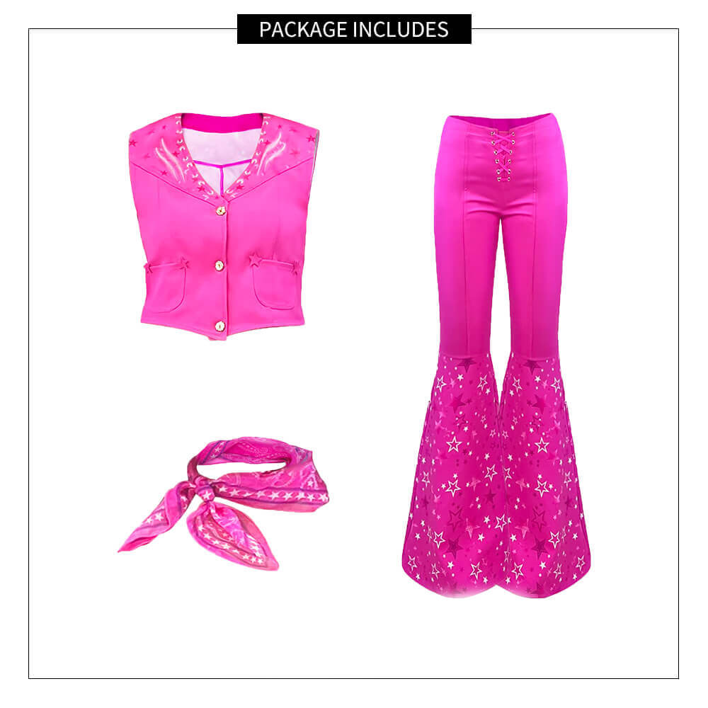 Halloween Costume Girls Cowgirl Outfit Set Vest