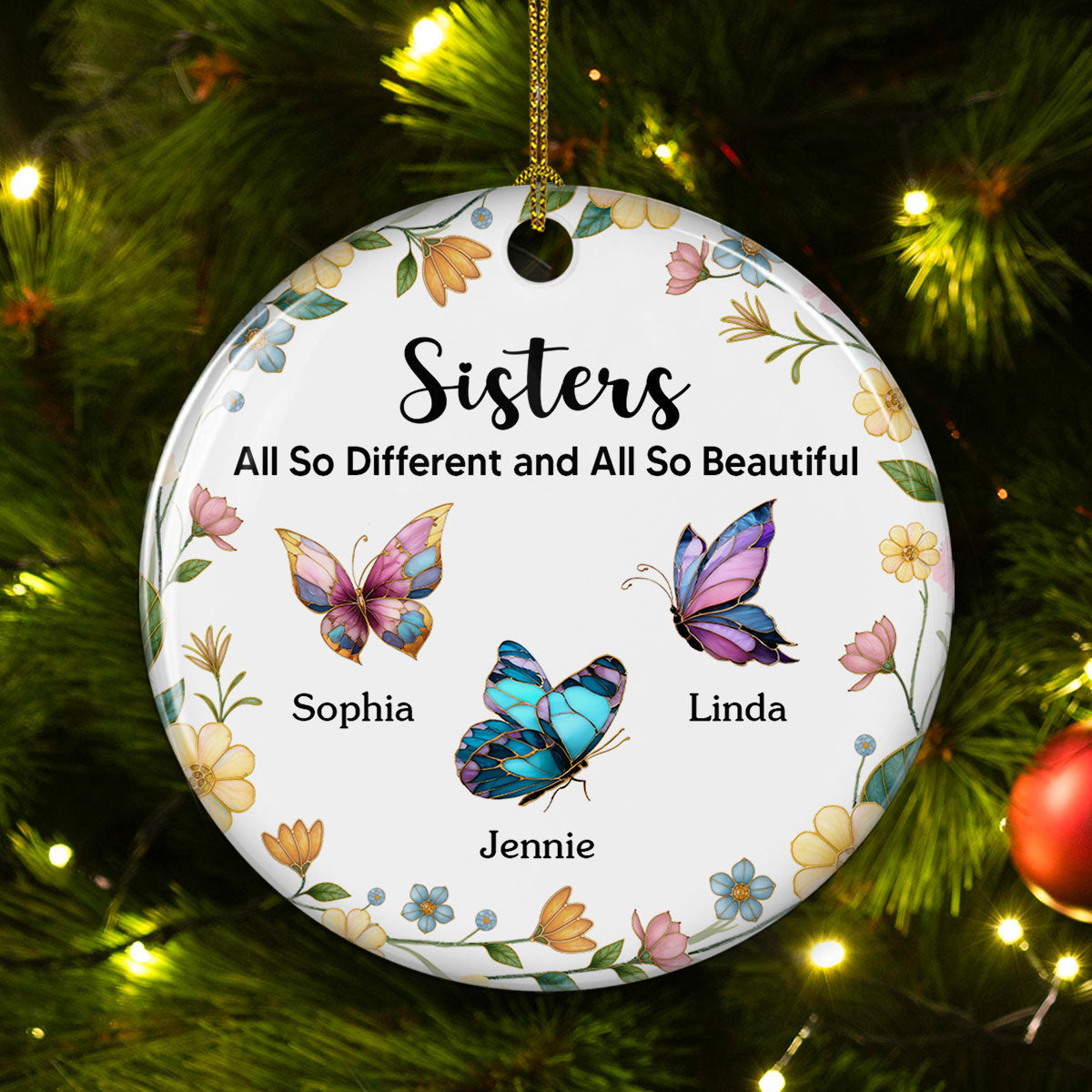All So Beautiful - Personalized Custom Ceramic Ornament