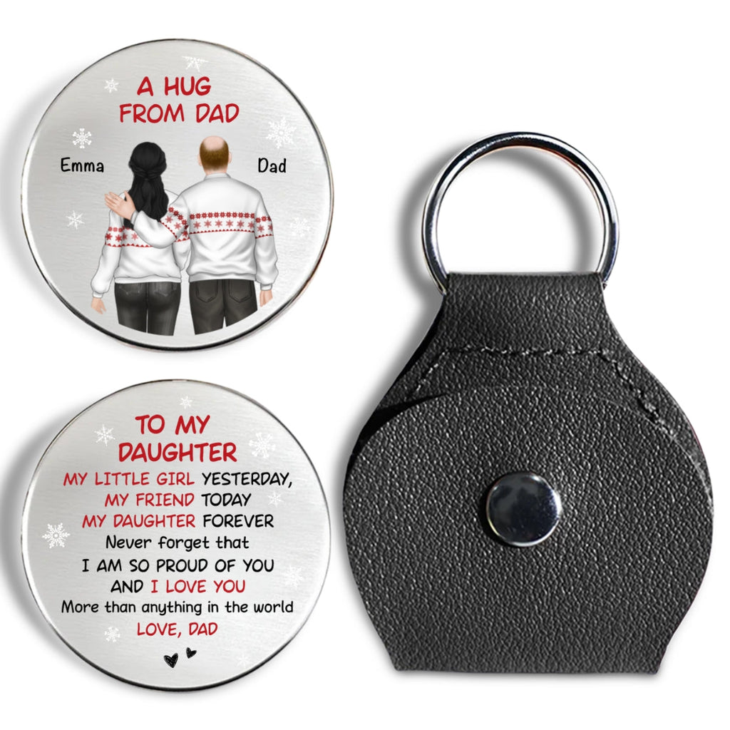 A Hug From Dad Christmas - Personalized Custom Pocket Hug