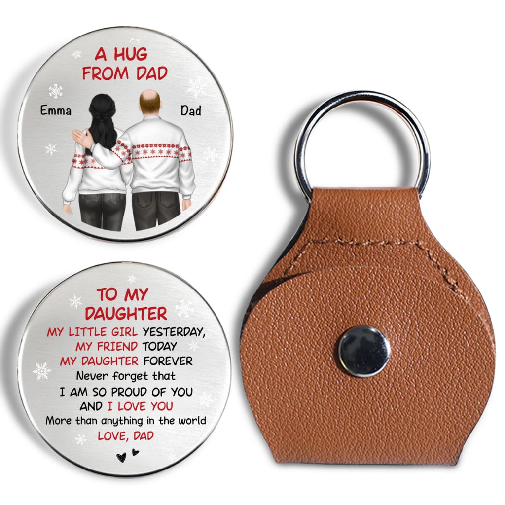 A Hug From Dad Christmas - Personalized Custom Pocket Hug