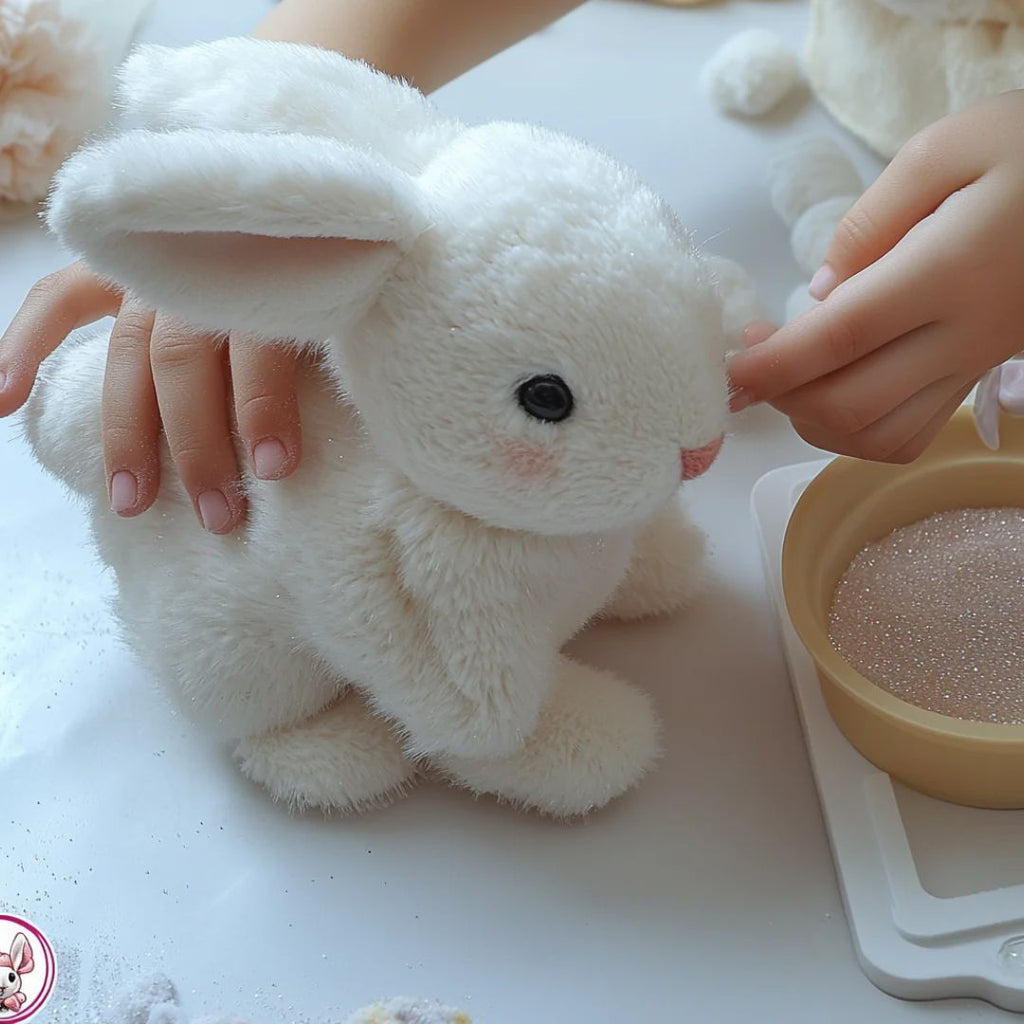 Plush Bunny Toy with Soft Fur and Details