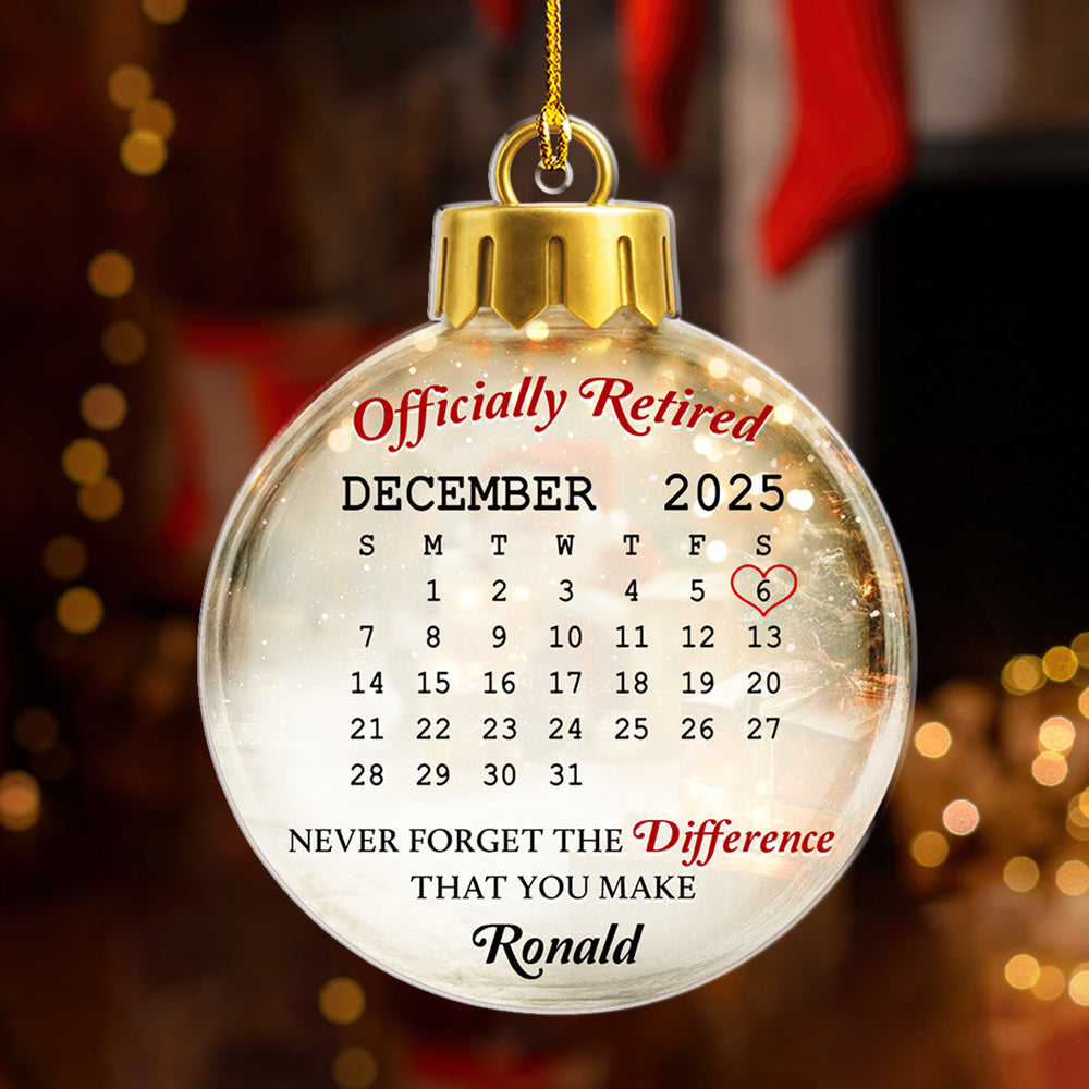 A Journey Of Purpose - Personalized Custom 3D Effect Acrylic Ornament