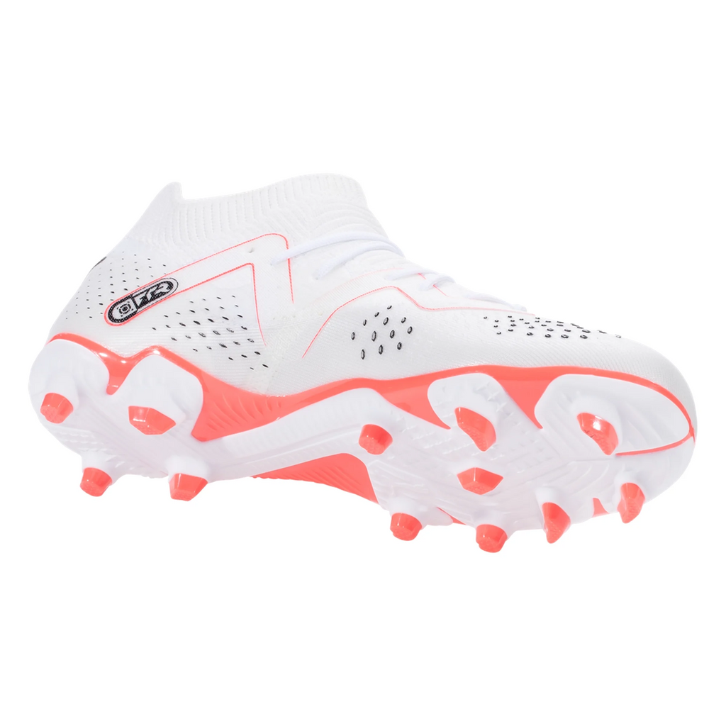 Puma Jr. Future Match FG/AG Soccer Cleats(White/Fire Orchid)