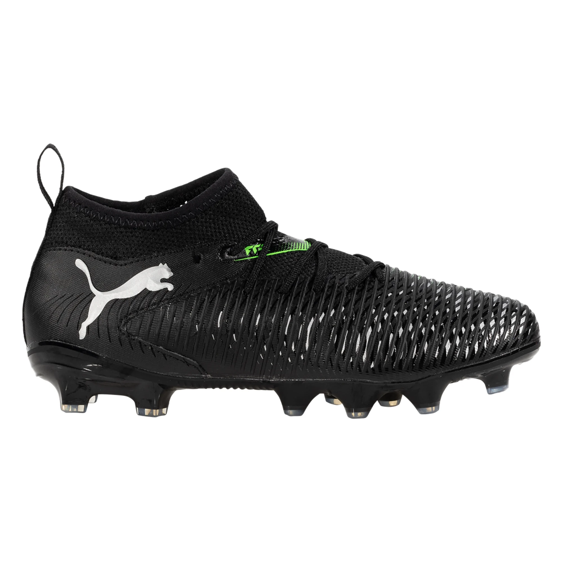 Puma Jr. Future 8 Match FG/AG Soccer Cleats (Puma Black/Fluo Green)