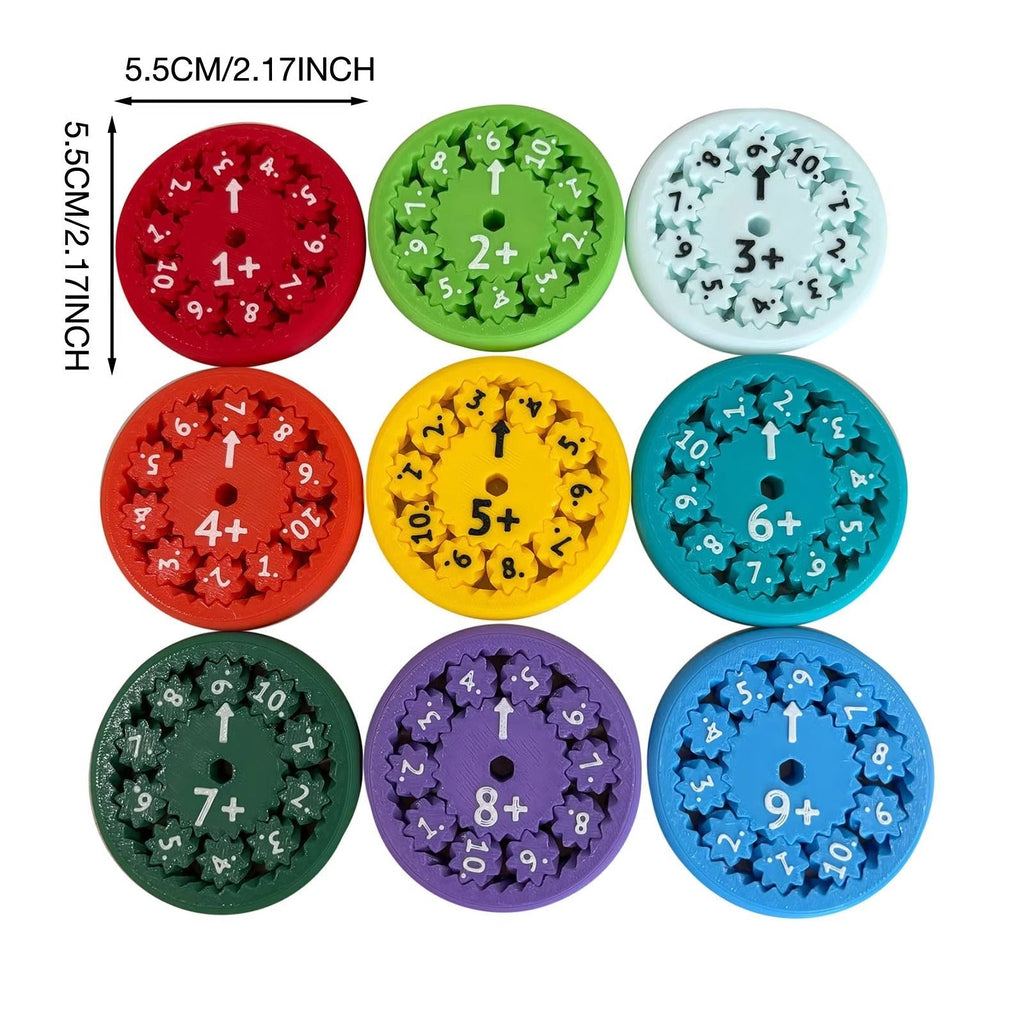 Educational Maths Fidget Toy Colourful Spinner