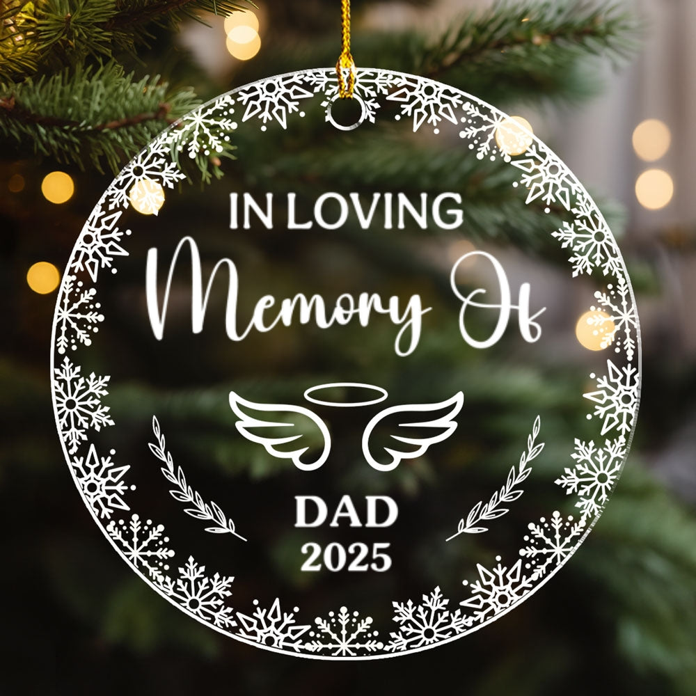 Always With Me In Spirit - Personalized Custom Acrylic Ornament