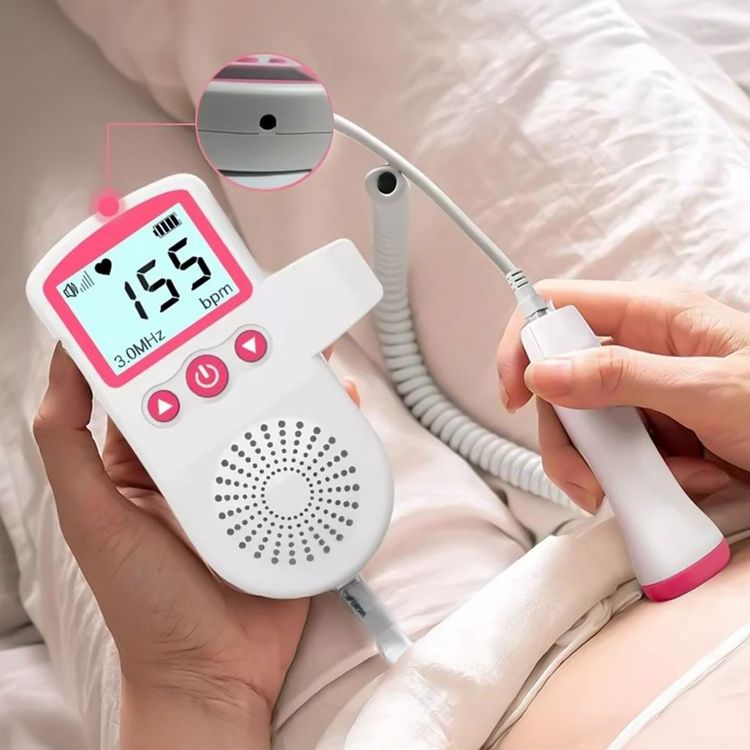 Fetal Doppler Heart Rate Monitor with LCD Display