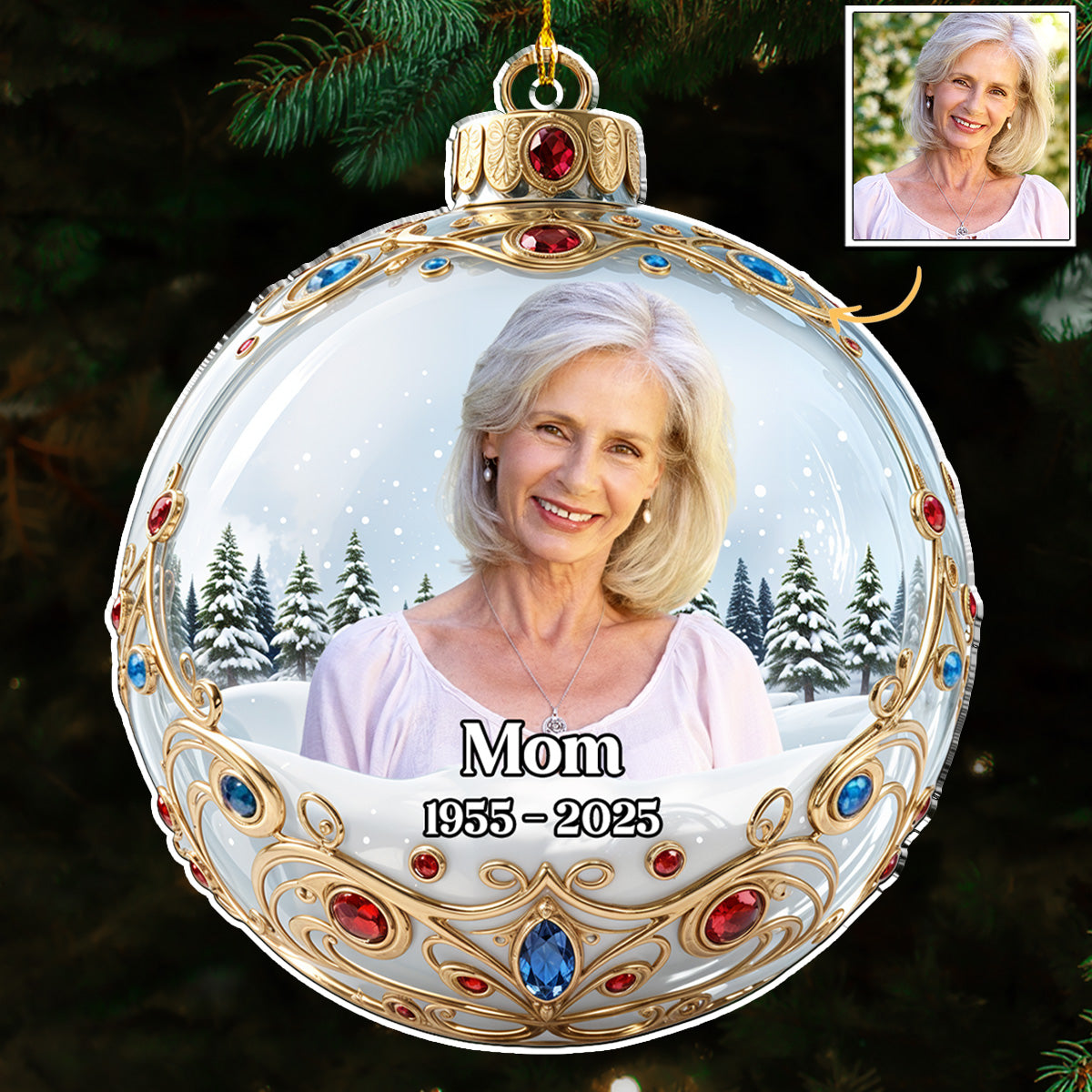 Forever In Our Hearts Version 2 - Personalized Custom Acrylic Ornament