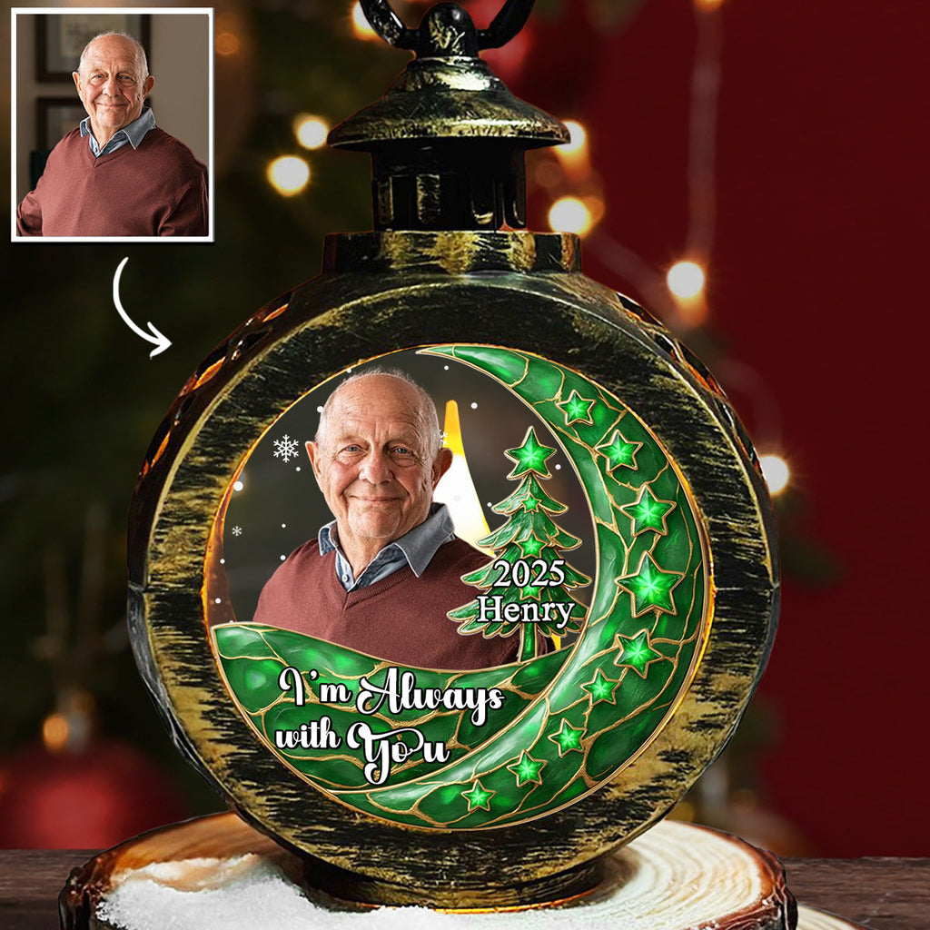 Always With You - Personalized Custom 3D Effect Christmas Lantern