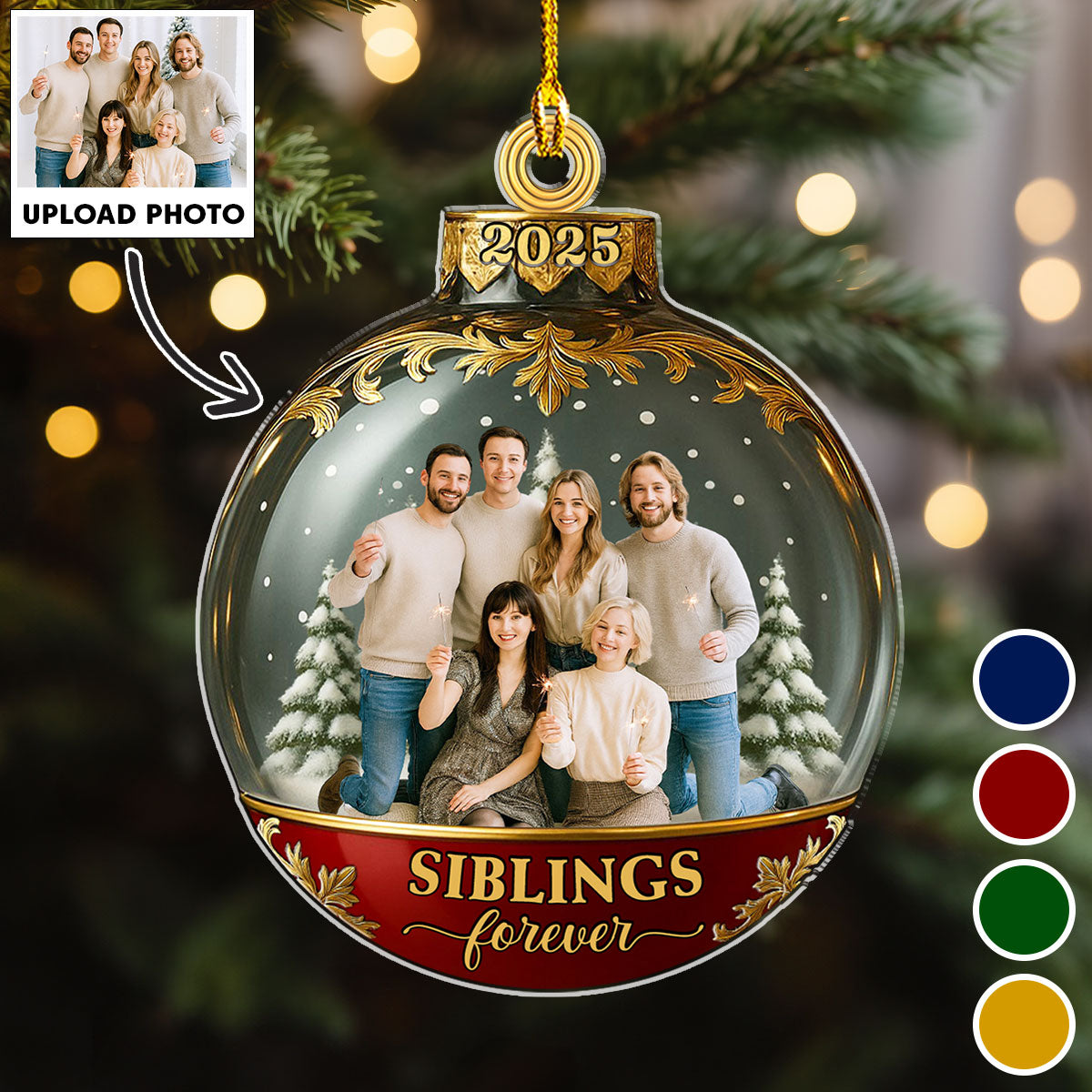 A Love That Never Fade - Personalized Custom Acrylic Ornament