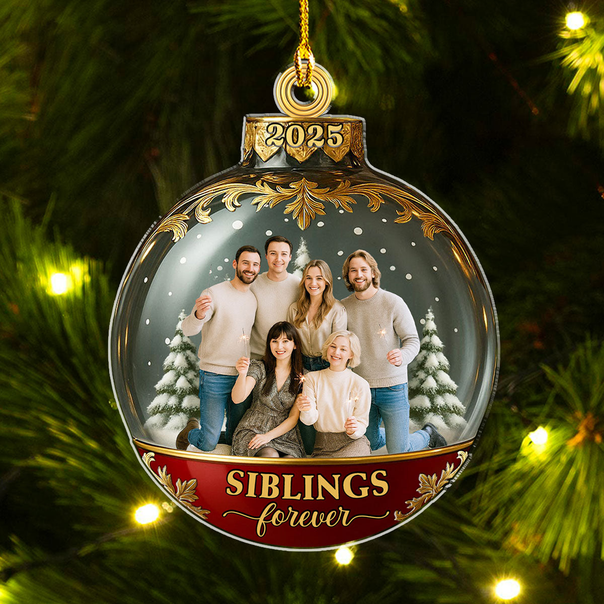 A Love That Never Fade - Personalized Custom Acrylic Ornament