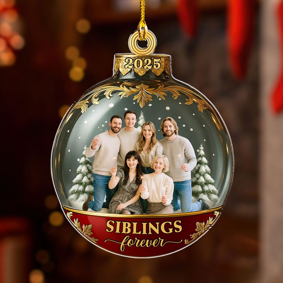 A Love That Never Fade - Personalized Custom Acrylic Ornament