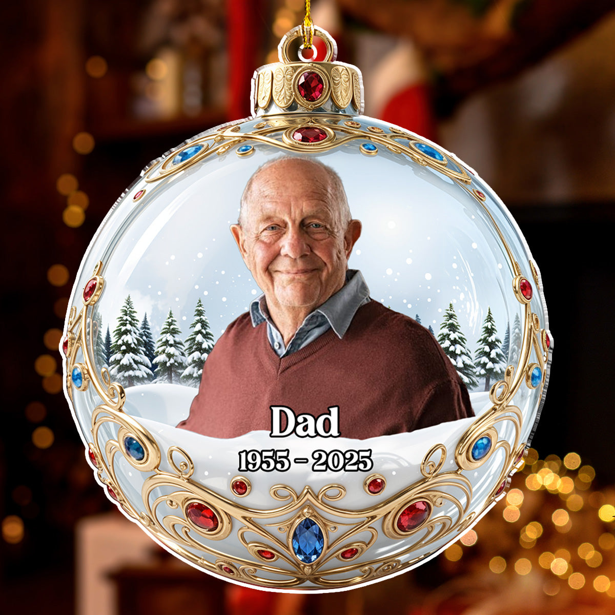 Forever In Our Hearts Version 2 - Personalized Custom Acrylic Ornament