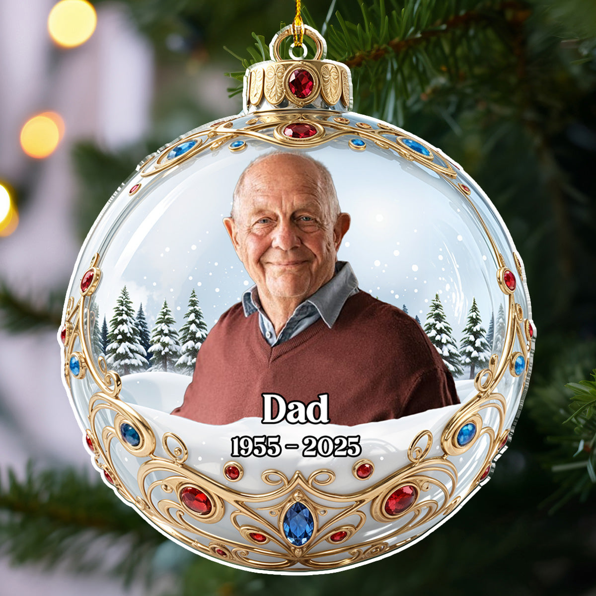 Forever In Our Hearts Version 2 - Personalized Custom Acrylic Ornament