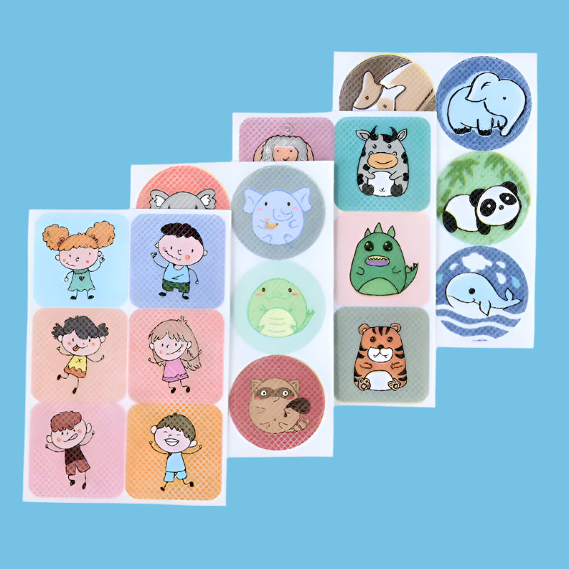 Insect Repellent Animal Print Kids Stickers