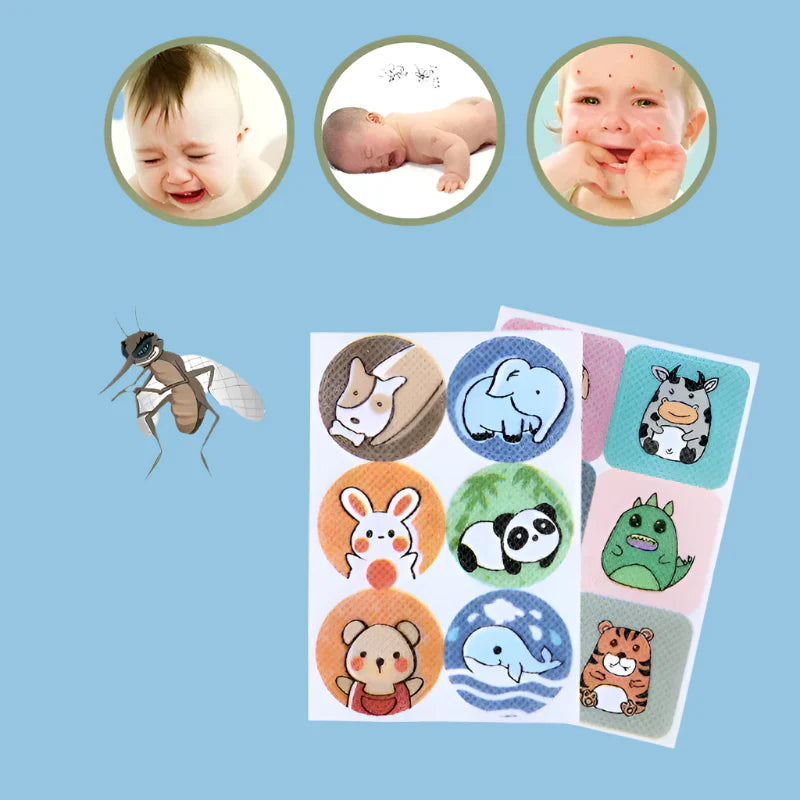 Insect Repellent Animal Print Kids Stickers