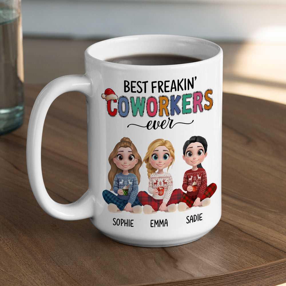 Our Team Glows Brighter Than Lights - Personalized Custom Coffee Mug