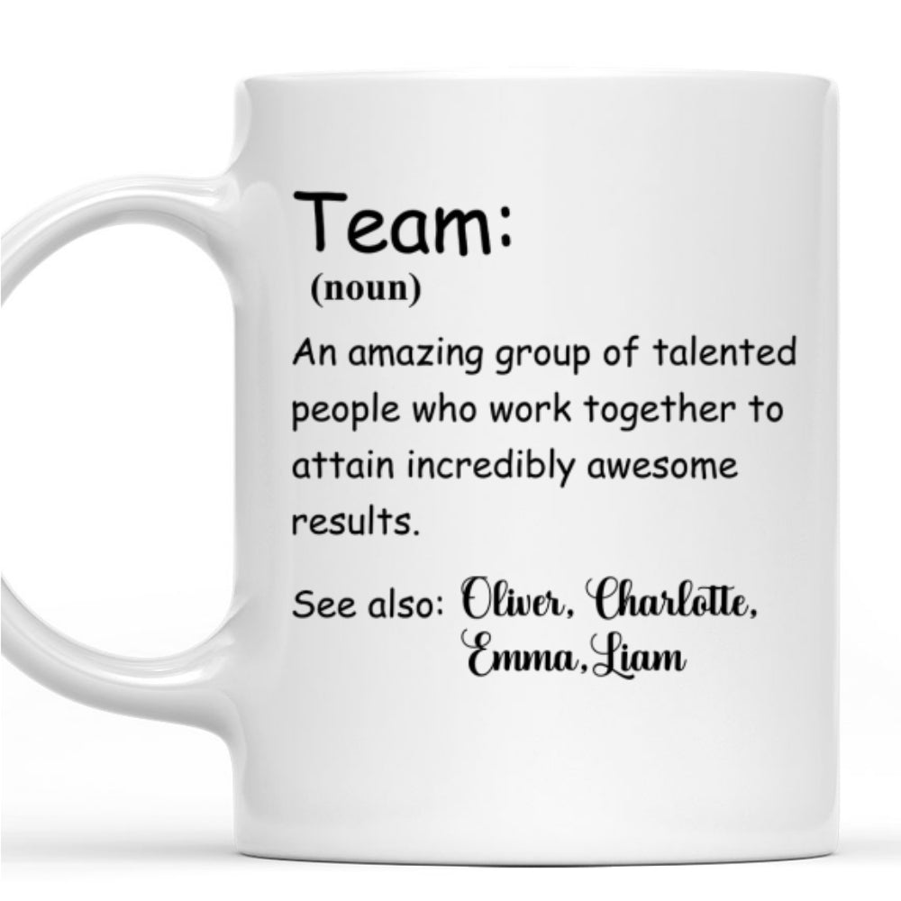 A Team - Personalized Custom Coffee Mug