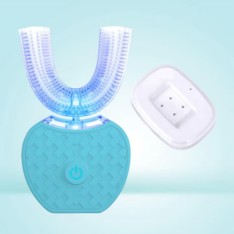 Electric Toothbrush with Blue Light Whitening
