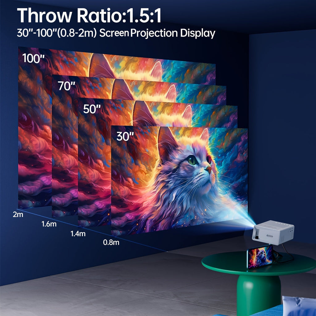 Projector Portable Mini Home Cinema Display