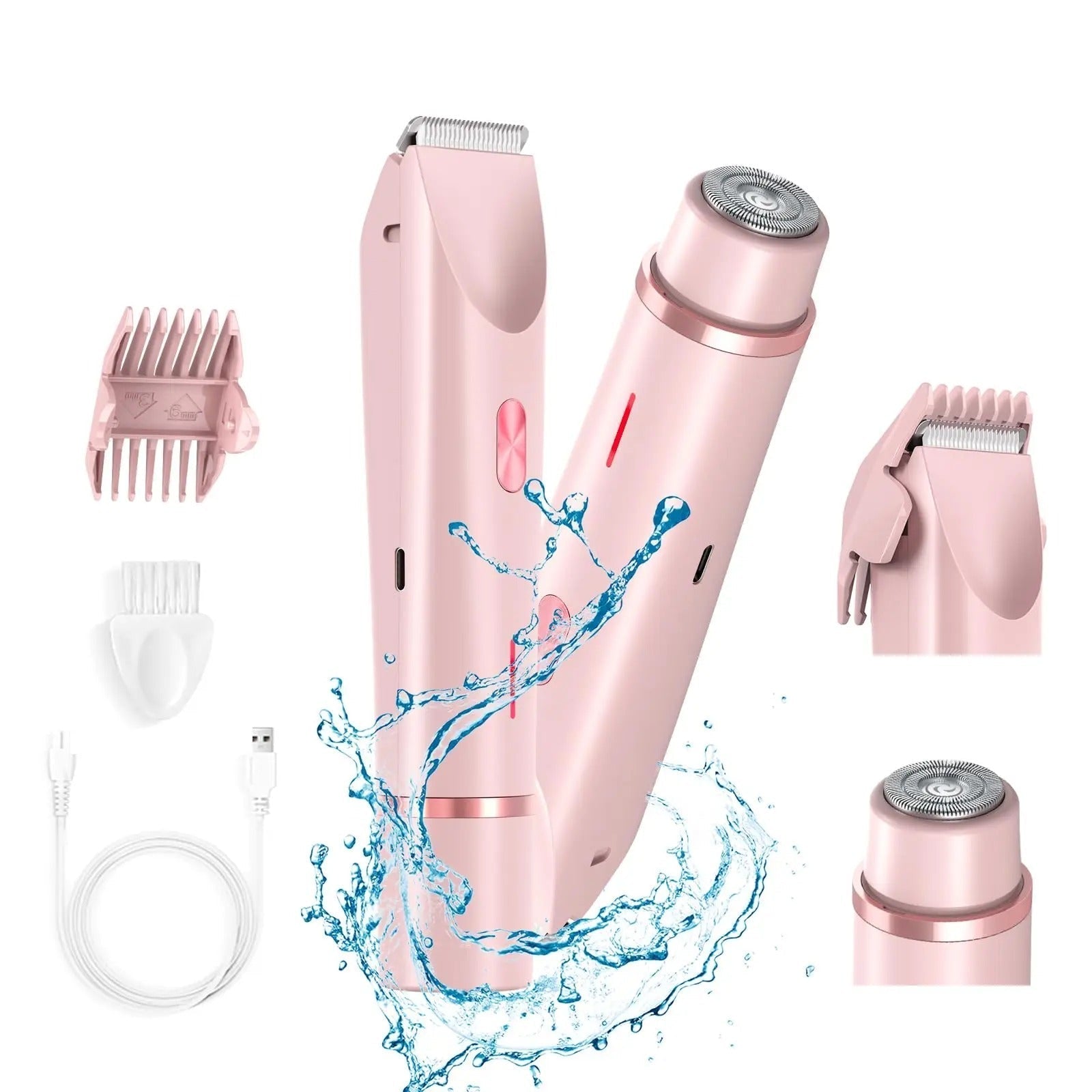 Electric Trimmer Waterproof Rechargeable Bikini Shaver