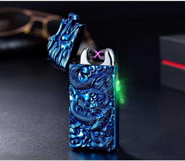 Plasma Dragon Engraved Rechargeable Lighter