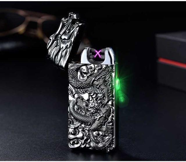Plasma Dragon Engraved Rechargeable Lighter