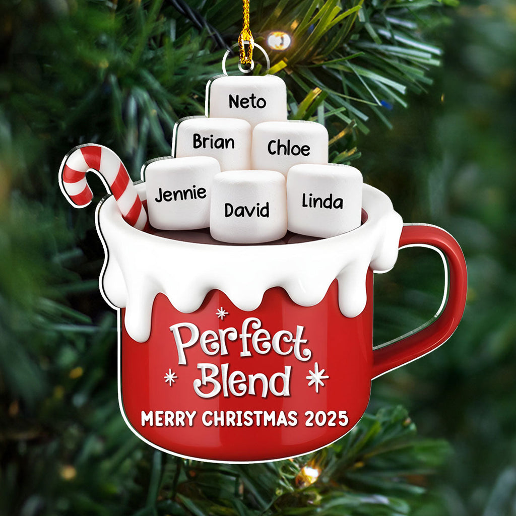 A Blend Of Christmas Cheer - Personalized Custom Acrylic Ornament