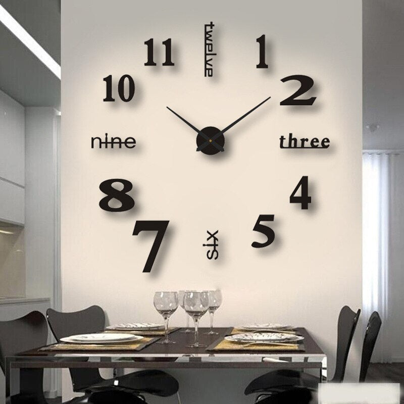 Wall Clock Modern Oversized Decorative Timepiece