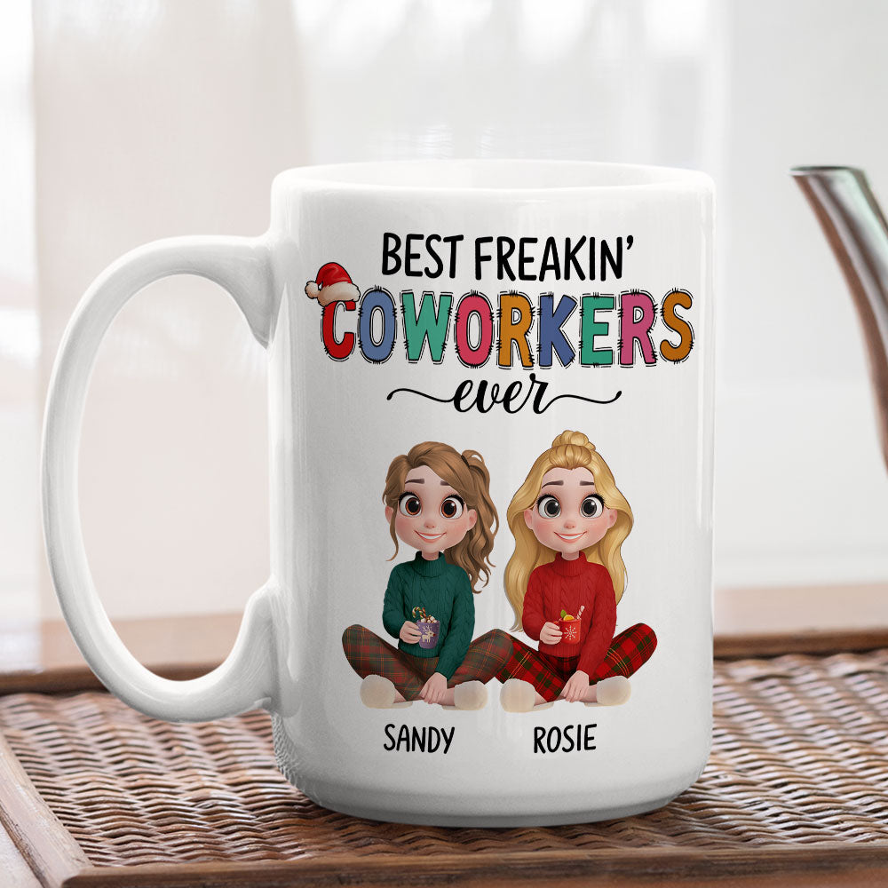 Our Team Glows Brighter Than Lights - Personalized Custom Coffee Mug