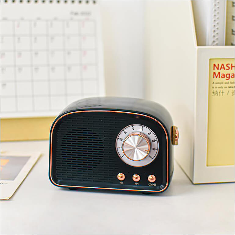 Bluetooth Speaker Retro Wireless Portable Radio