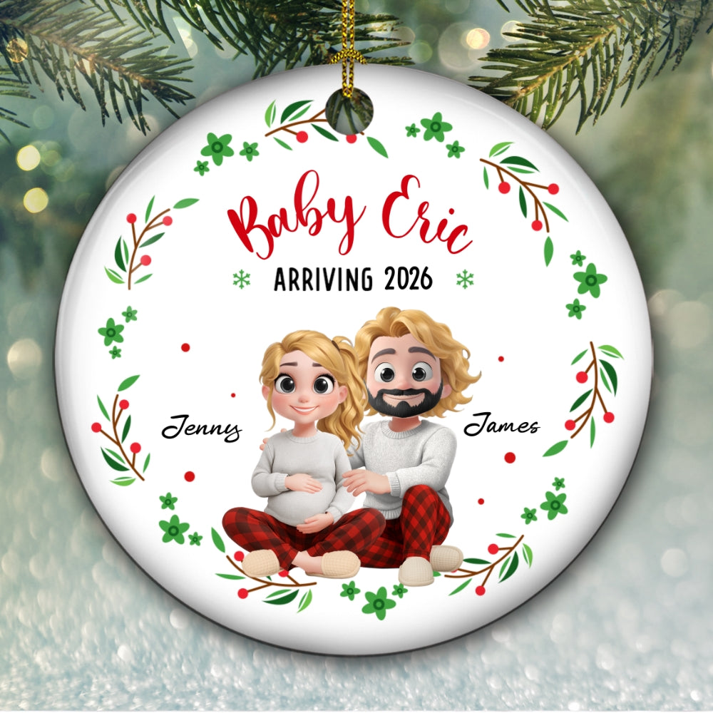 Arrive To This World - Personalized Custom Ceramic Ornament