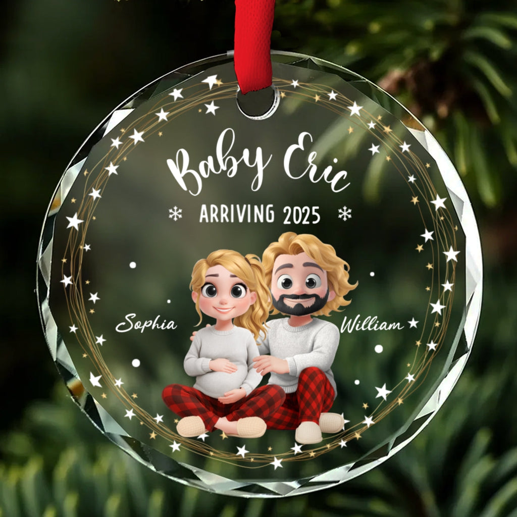 Arrive To This World - Personalized Custom Glass Ornament
