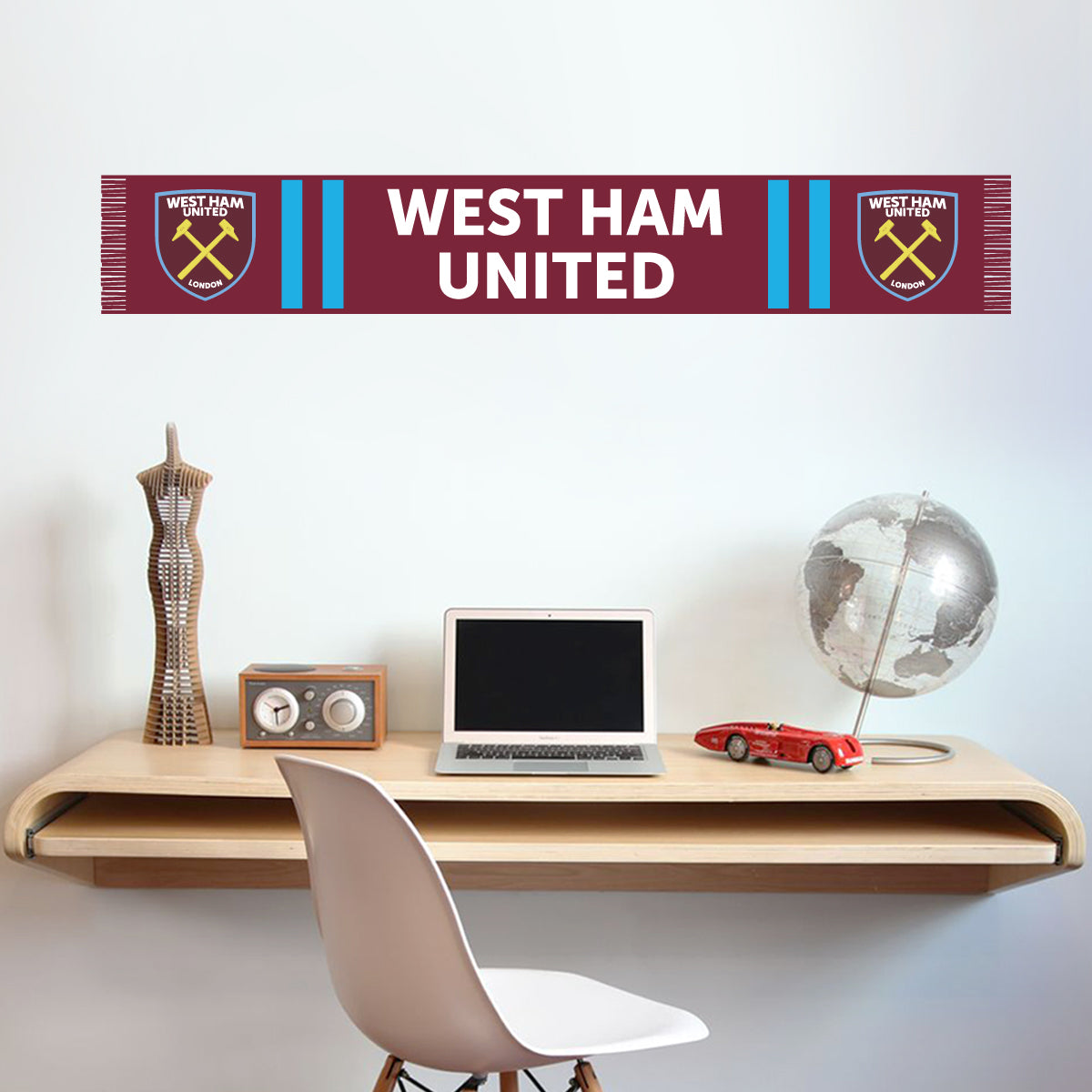 West Ham United Football Club - Hammers Scarf Wall Sticker