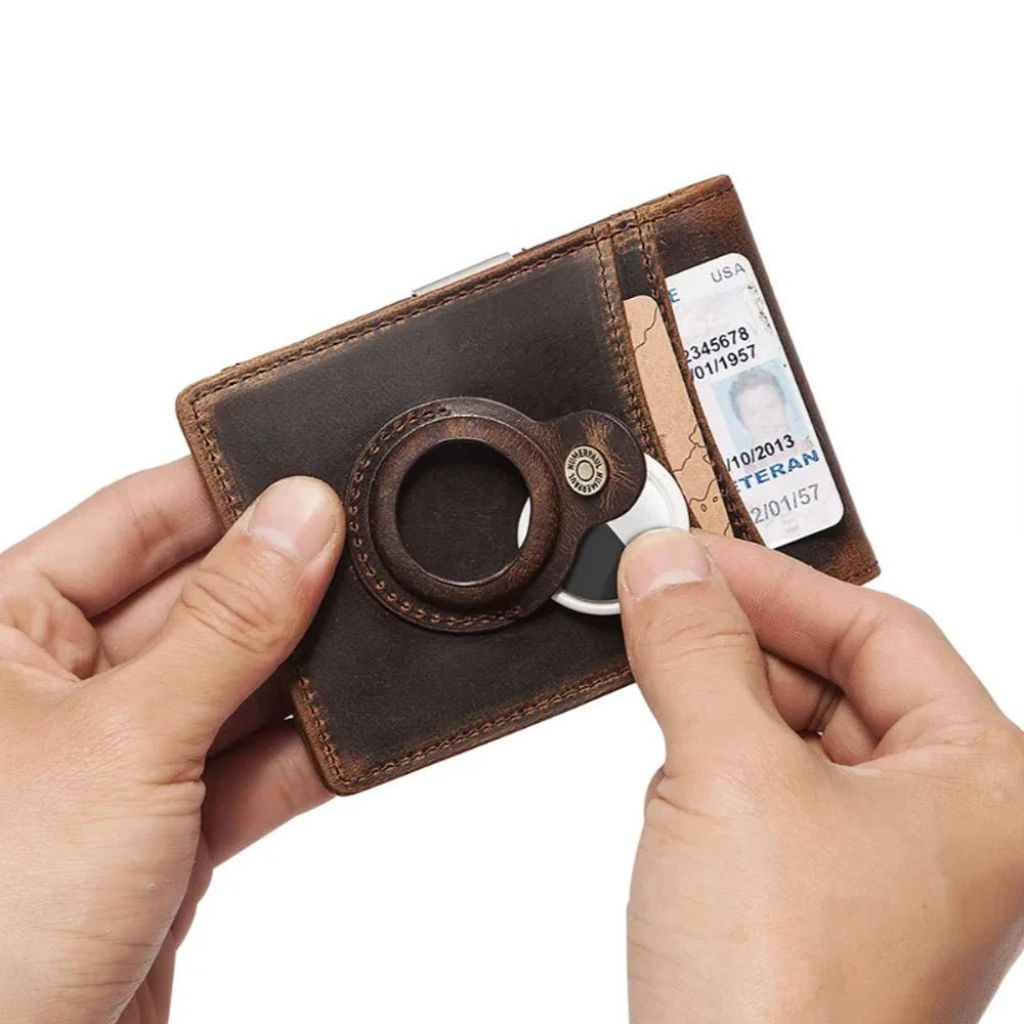 Leather Wallet RFID Slim Card Holder Pouch