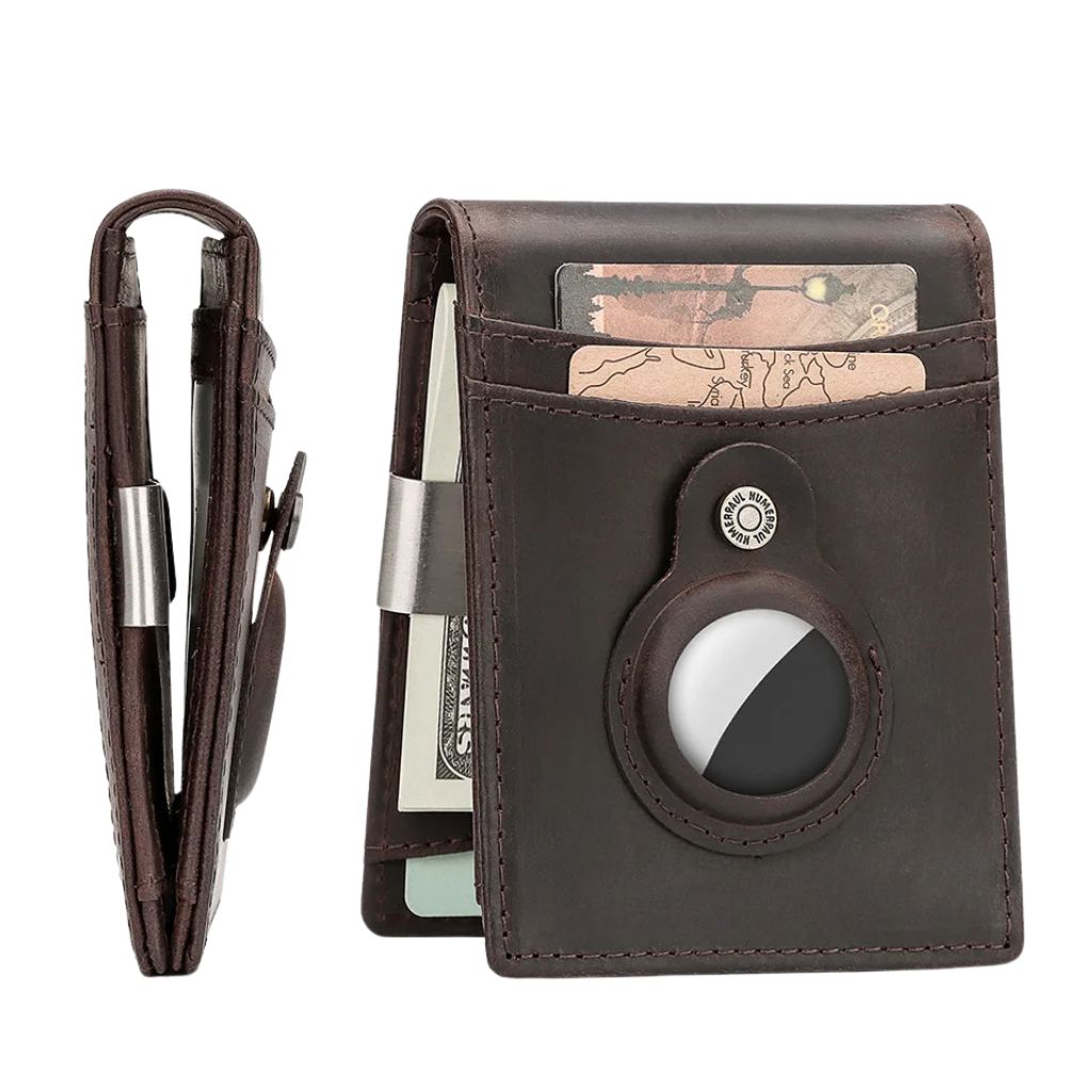 Leather Wallet RFID Slim Card Holder Pouch