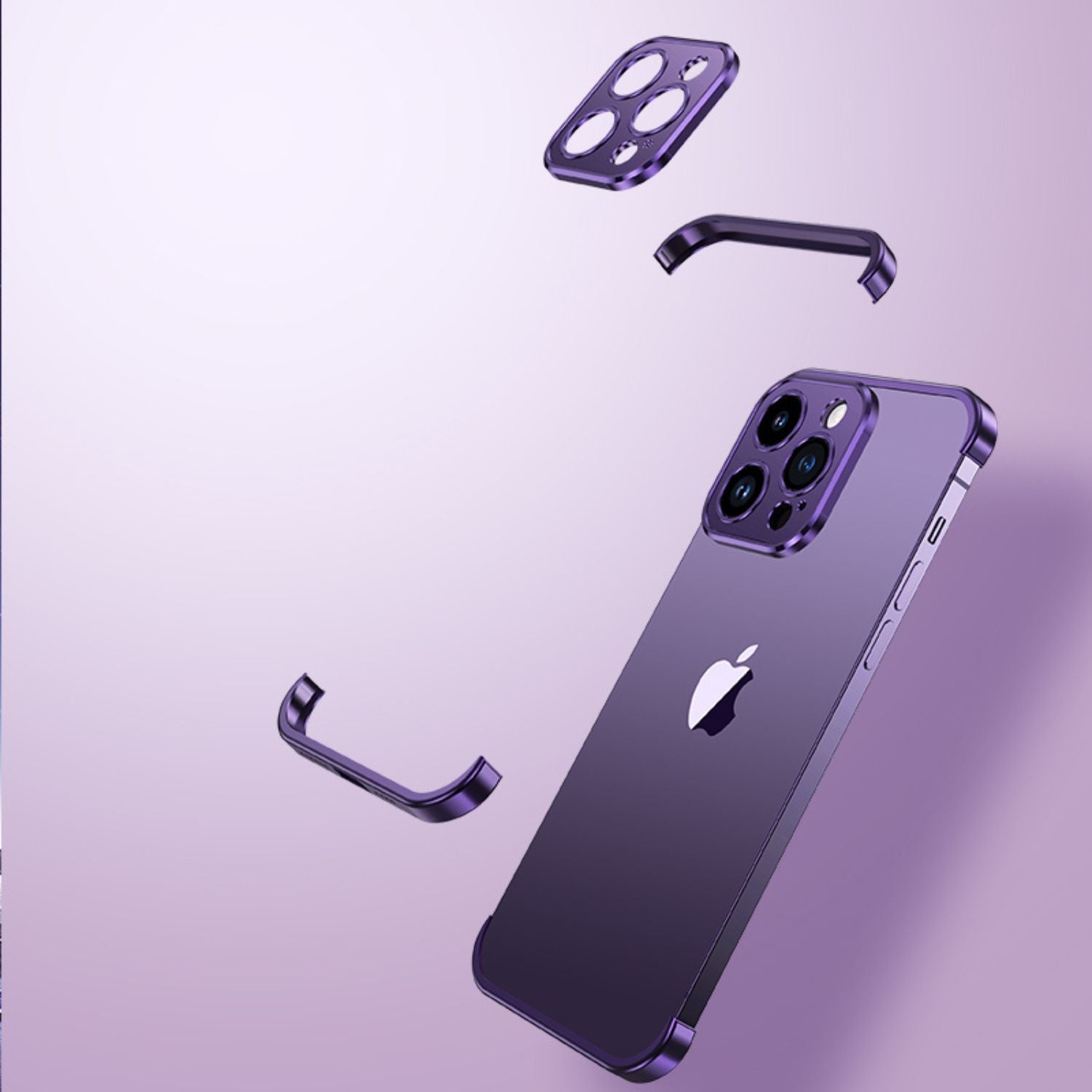 Phone Case Minimalist Slim Protective Metal Cover