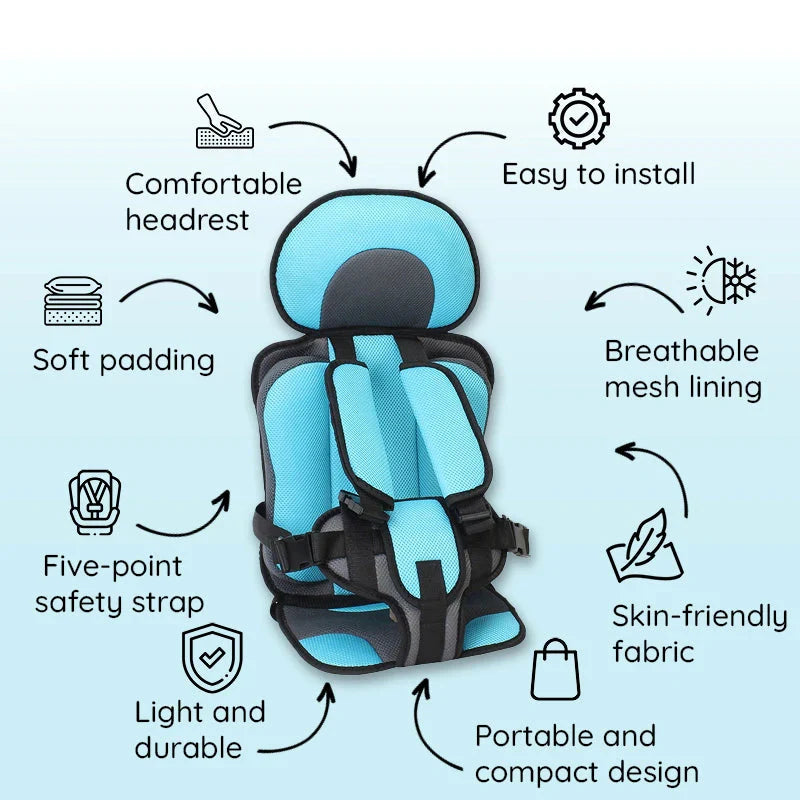 Travel Car Seat Portable Toddler Booster Safety Best Compact Harness Foldable