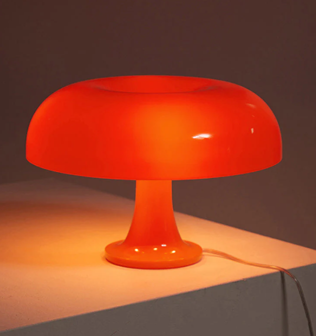 LED Table Lamp with Modern Mushroom Design