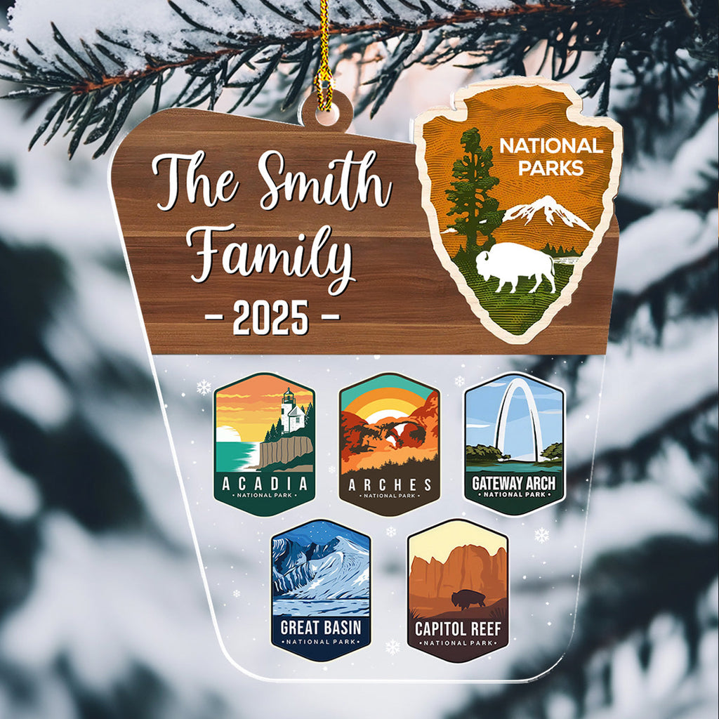 Adventure National Parks - Personalized Custom Acrylic Ornament