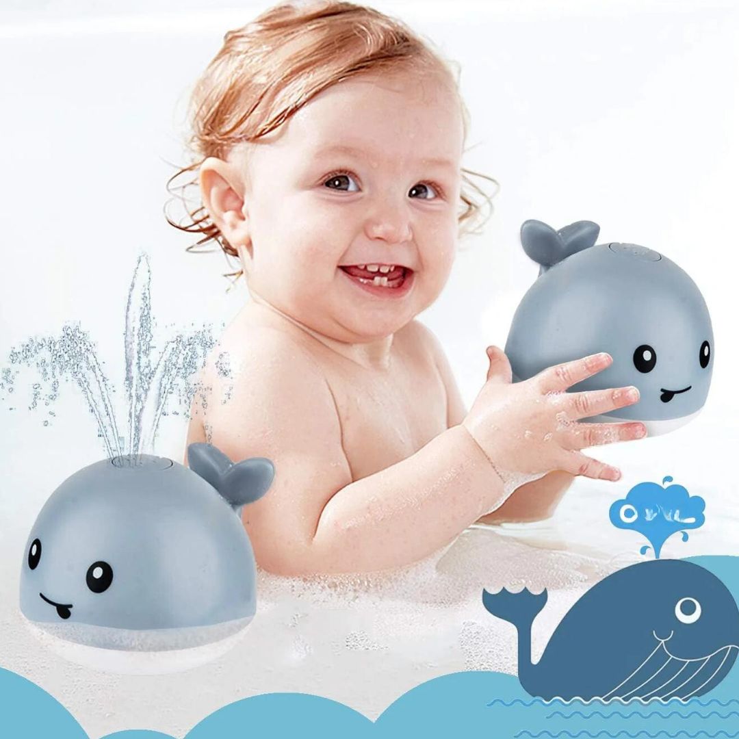 Bath Toy Whale Fountain Water Sprayer