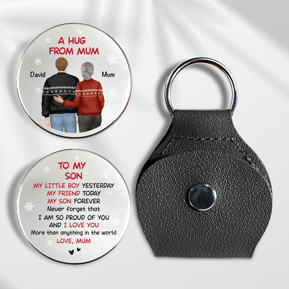 A Hug From Mom Christmas - Personalized Custom Pocket Hug