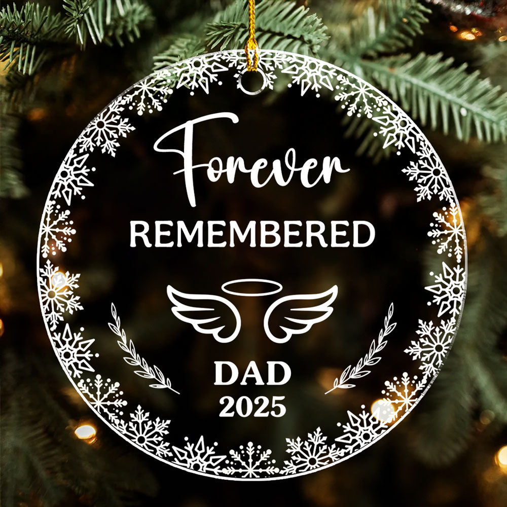 Always With Me In Spirit - Personalized Custom Acrylic Ornament