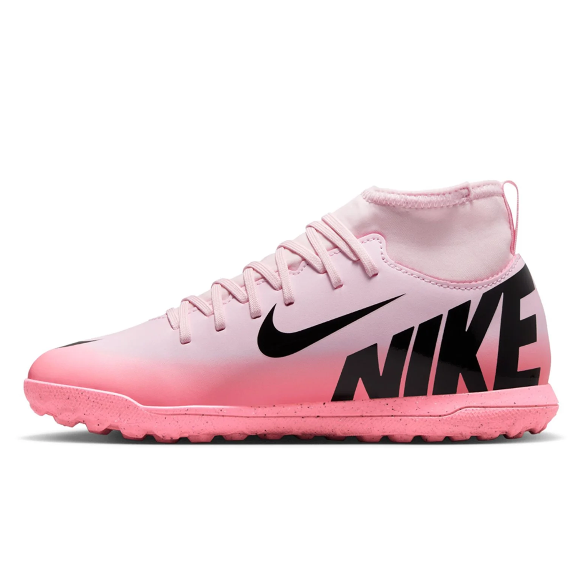 Nike Jr. Superfly 9 Club turf Soccer Shoes (Pink Foam/Black)