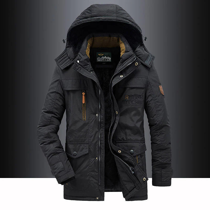 Men's Fleece Lined Winter Parka Jacket