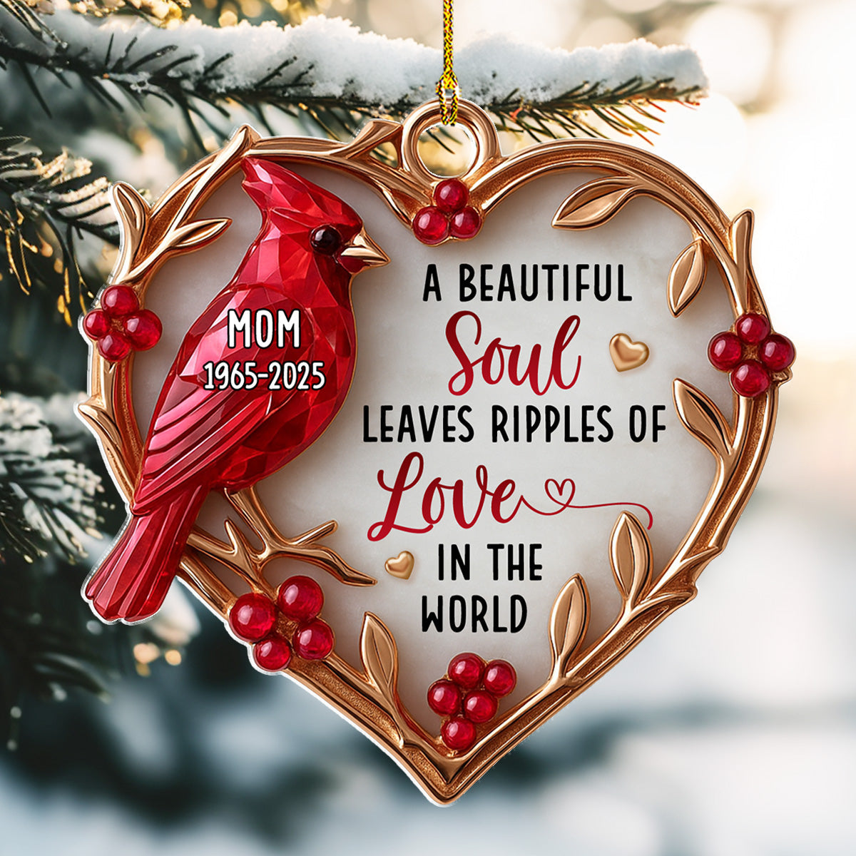 A Beautiful Soul - Personalized Custom Acrylic Ornament